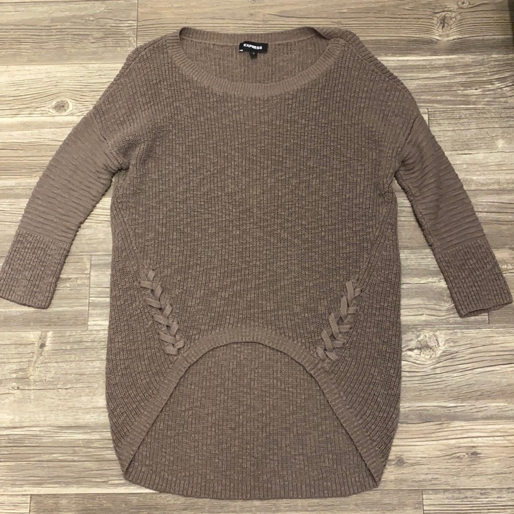 Express women’s sweater size small green
